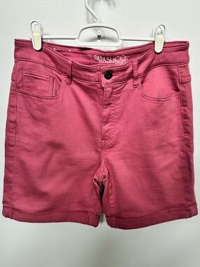 Parasuco Rose Pink Stretch Denim Jean Shorts